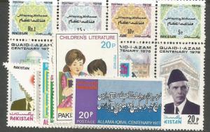 Pakistan 1976 SC 422a-8 MNH (4cqx)