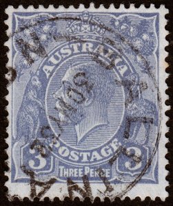 Australia Scott 72, Die II, Ultramarine (1929) Used F, CV $5.00 M