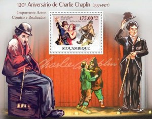 Mozambique 2009 MNH - 120th Birthday of Charles Chaplin. Sc 1908, Mi 3321/BL267