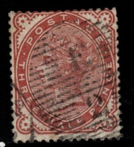 Great Britain Scott 80 Used wmk 30, perf 14 1880 Used Victoria stamp CV $50