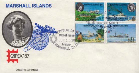 Marshall Islands, First Day Cover, Aviation, Women