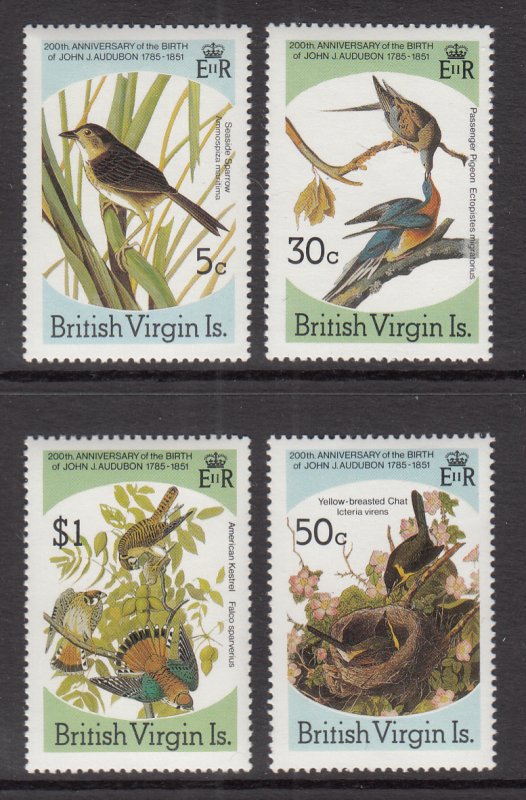 British Virgin Islands 520-523 Birds MNH VF