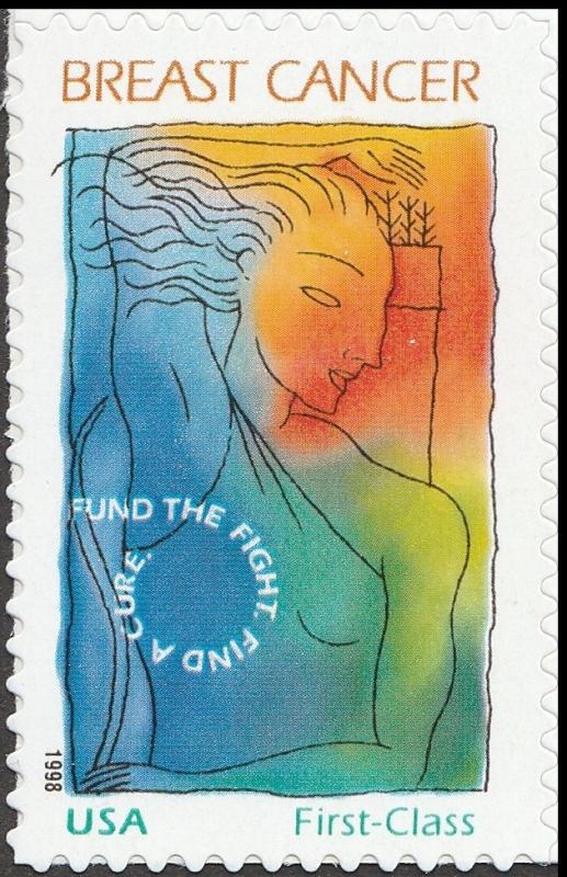 US B1 Breast Cancer First Class Semipostal single (1 stamp) MNH 1998