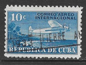 Cuba C5: 10c Airplane and Coast of Cuba, used, F-VF