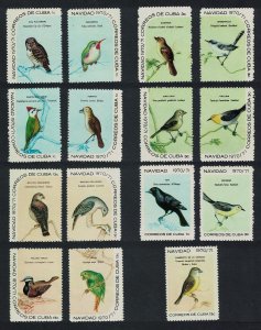 Caribic Christmas Birds 15v 1970 MNH SG#1810-1815ad