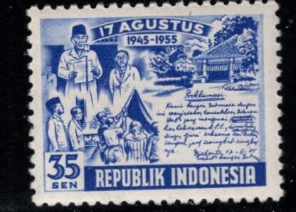 Republic of Indonesia Scott 407 MNH** Independence stamp