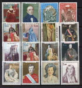 Monaco lot, Mint Never Hinge. (3)