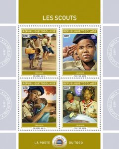 TOGO - 2019 - Scouts #1 - Perf 4v Sheet - Mint Never Hinged