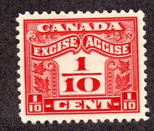 CANADA  Revenue Stamp  Excise Tax  # FX34  MH  Lot 200546 -01