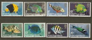 Virgin Islands #284a-94a NH Fish Defs Dated 1977