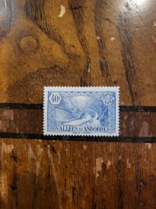 Stamps French Andorra Scott #33 h