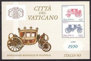 1985 Vatican City - Sc# 767a - Sheet - MNH**