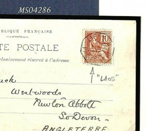 Paquebot LAOS Messageries Maritime Postcard 1902 France {samwells-covers}MS4286