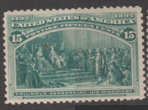 U.S. Scott #238 Columbian Stamp - Mint & Used Set of 2