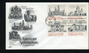 US 1841a American Architecture featuring 1839-1841  Blk UA ArtCraft cachet FDC 