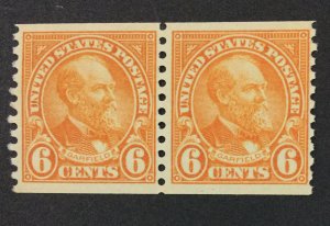 MOMEN: US STAMPS #723 PAIR MINT OG NH LOT #47904