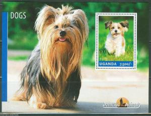 UGANDA 2014 DOMESTIC ANIMALS DOGS BICHON FRISE S/S MINT NH