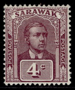 SARAWAK GV SG79, 4c brown-purple, M MINT.