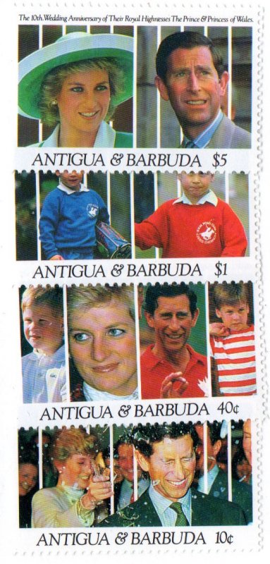 ANTIGUA & BARBUDA 1446-50 MNH SCV $3.45 BIN $2.10 ROYALTY