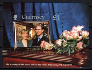 Guernsey 690 MNH Wedding of Prince Edward & Sophie Rhys-Jones ZAYIX 0524S0101M