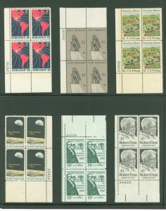 United States #1340/1526 Mint (NH) Plate Block