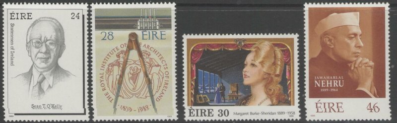 IRELAND SG728/31 1989 ANNIVERSARIES & COMMEMORATIONS MNH