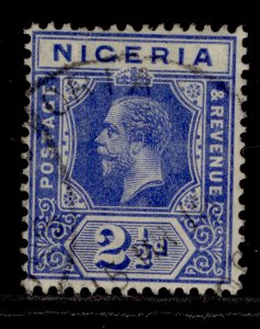 NIGERIA GV SG4, 2½d bright blue, FINE USED.