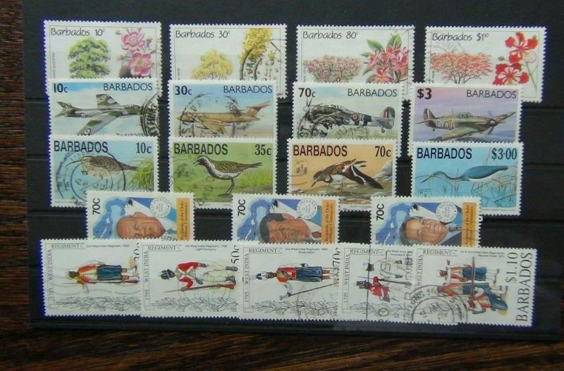 Barbados 1992 Trees 1993 RAF 1994 Birds Caribbean 1995 Regiment sets Used