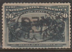 U.S. Scott #240 Columbian Stamp - Used Single