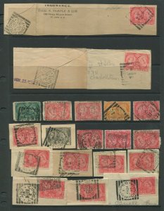 CANADA #51, 52, 53 USED JUBILEE SQUARED CIRCLE CANCEL LOT