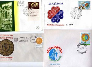Worldwide First Day Covers,  12 different