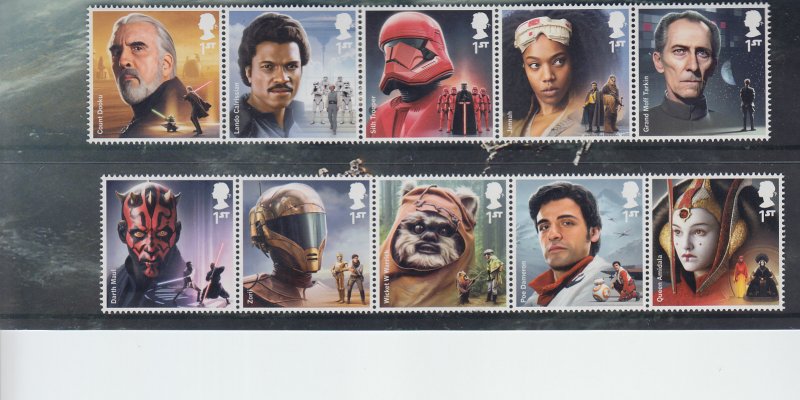 2019 Great Britain Star Wars III (10) (Scott 3916-25) MNH