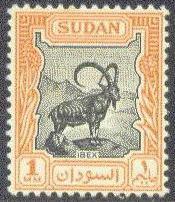 Sudan  98 Mint OG 1951 1m Nubian Ibex CV $1.75