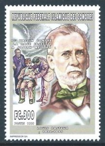 Comoro Islands #300fr Value NH Louis Pasteur