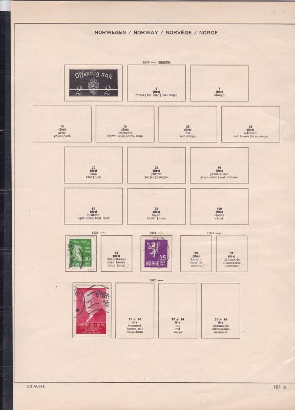 norway stamps page ref 18174