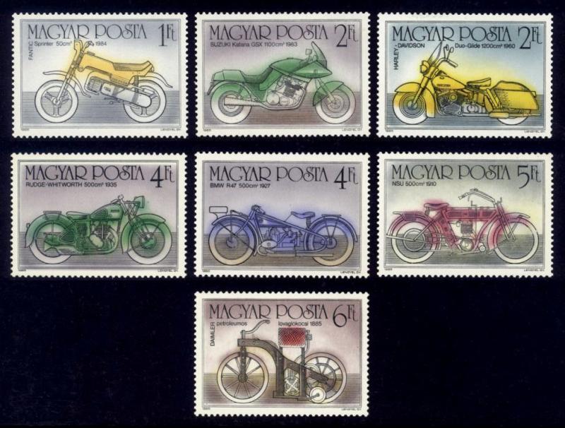 Hungary Sc# 2963-8 MNH Motorcycles