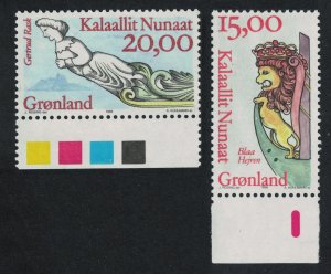 Greenland Figureheads from Greenlandic Ships 2v 1996 MNH SC#309-310