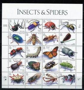 UNITED STATES SCOTT #3351 INSECTS & SPIDERS SHEET MINT NH