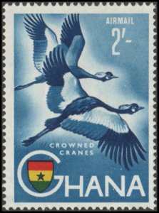 Ghana C2 - Mint-H - 2sh Crowned Cranes (1959) (cv $2.65)