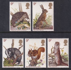 Great Britain 816-820 Animals MNH VF