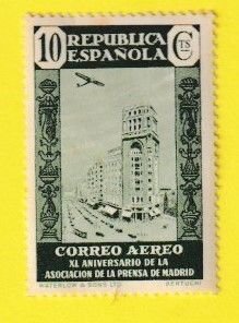 SPAIN SCOTT#C76 1936 10c ASSOCIATION OF THE PRESS - MH