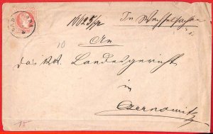 aa1905 - UKRAINE Austria - Postal History - COVER from SADAGORA to CZERNOWITZ-