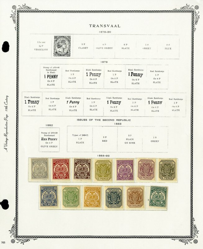 Transvaal Clean Mint 1800s to 1906 Stamp Collection