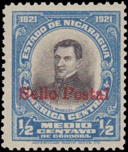 Nicaragua #420, Incomplete Set, 1923, Hinged