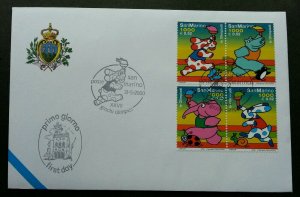 San Marino Summer Olympic Games Sydney 2000 Sport Elephant Penguin Butterfly FDC