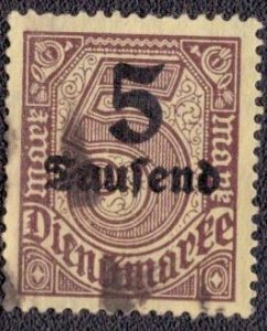 Germany O29 1923 Used