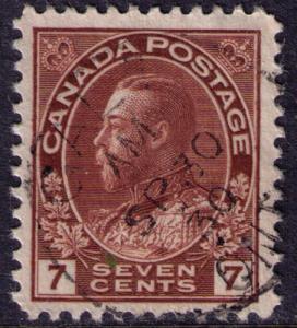 Canada #  114 Used  VF  CDS  Cat $ 15.