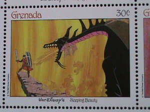 GRANADA- DISNEY CARTOON-SLEEPING BEAUTIFUL FULL SHEET MNH-VERY FINE