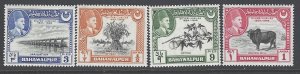 Pakistan - Bahawalpur Sc # 22-25 mint never hinged (RRS)