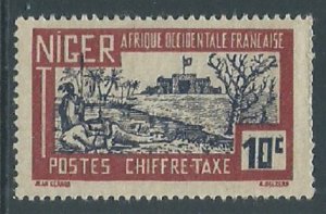 Niger, Sc #J12, 10c MH